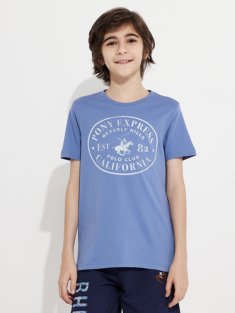 Boys Round Neck Graphic T-Shirt