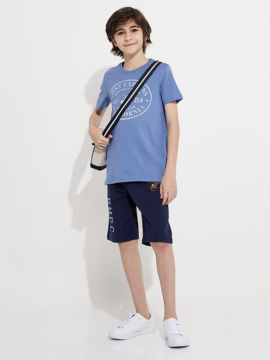 Boys Round Neck Graphic T-Shirt