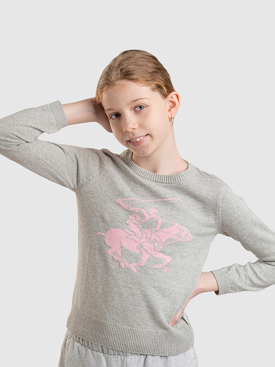 Girls Logo Knitted Sweater