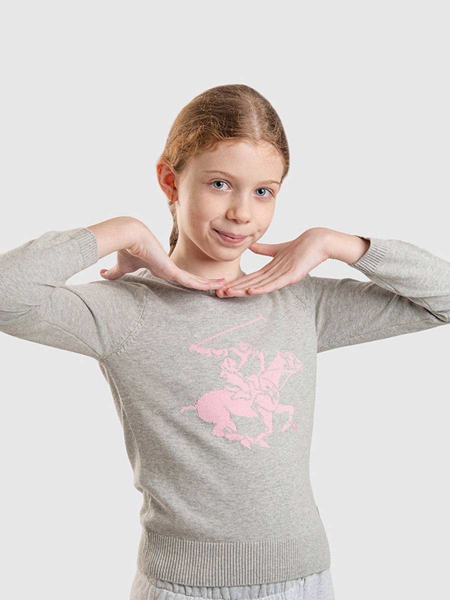 Girls Logo Knitted Sweater