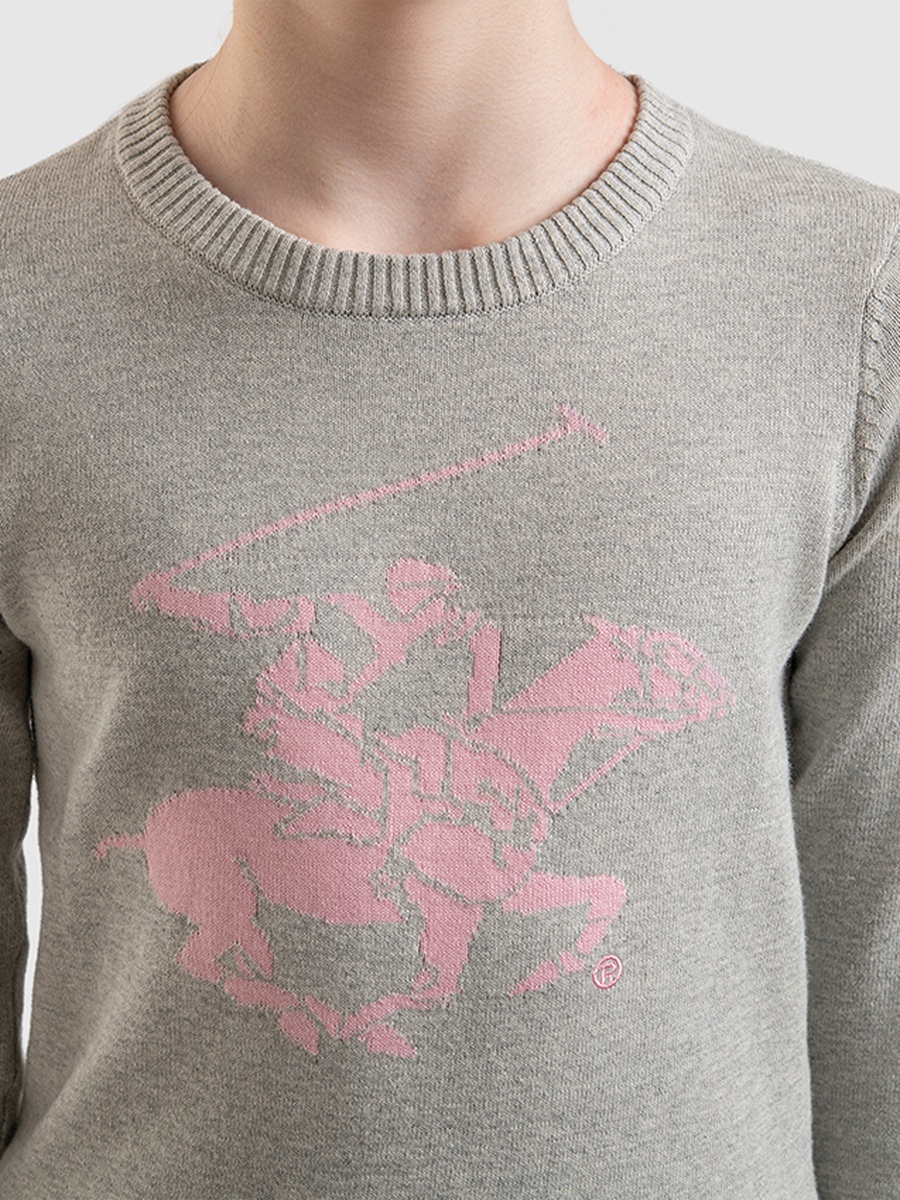 Girls Logo Knitted Sweater
