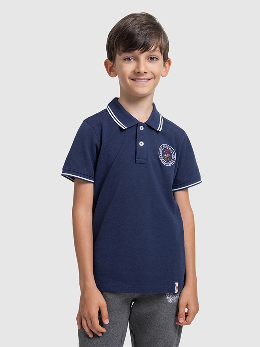 Boys Short Sleeve Logo Polo T-Shirt