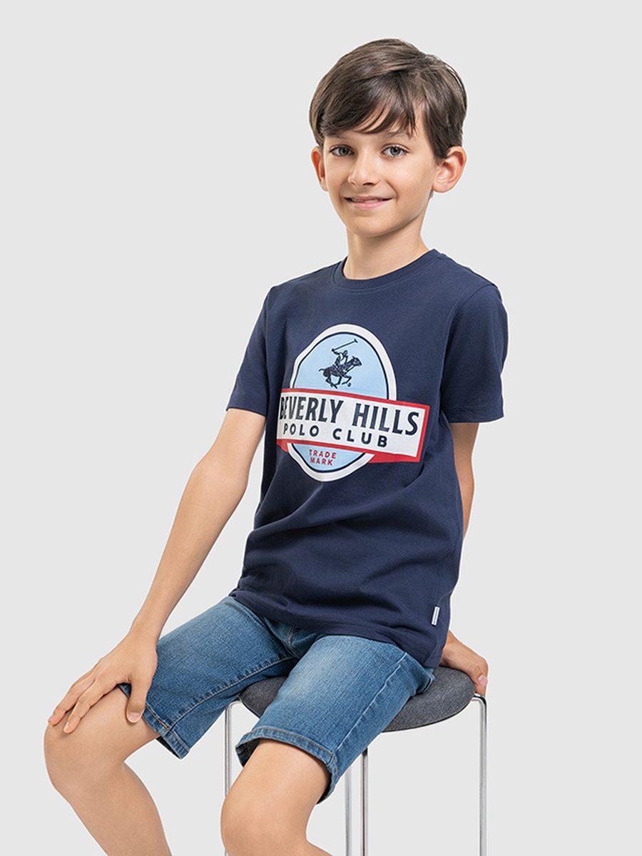 Boys Crew Neck Graphic T-Shirt