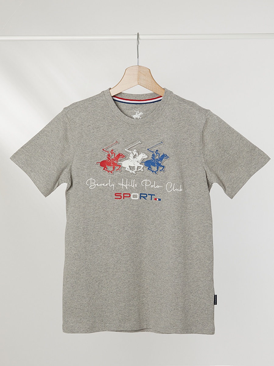 Boys Grey Logo T-Shirt