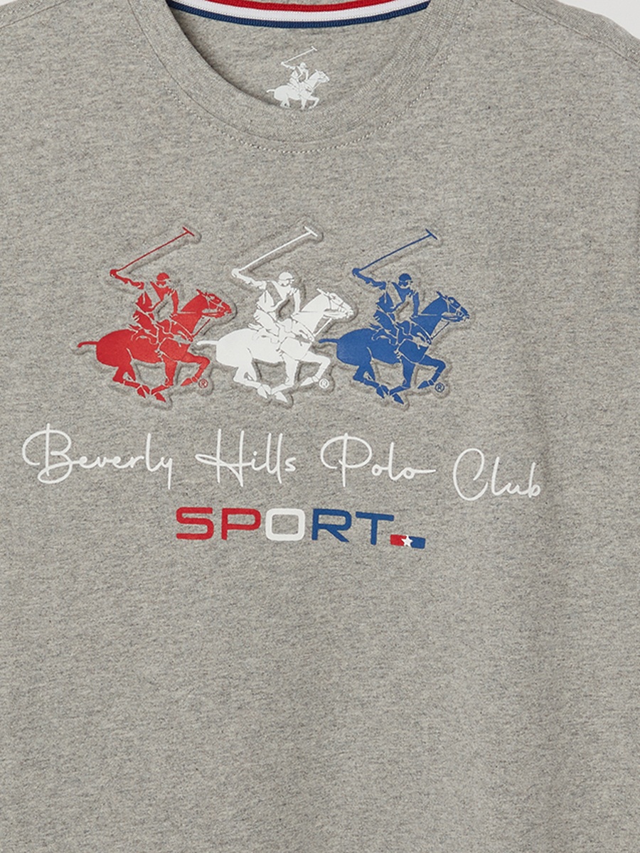 Boys Grey Logo T-Shirt