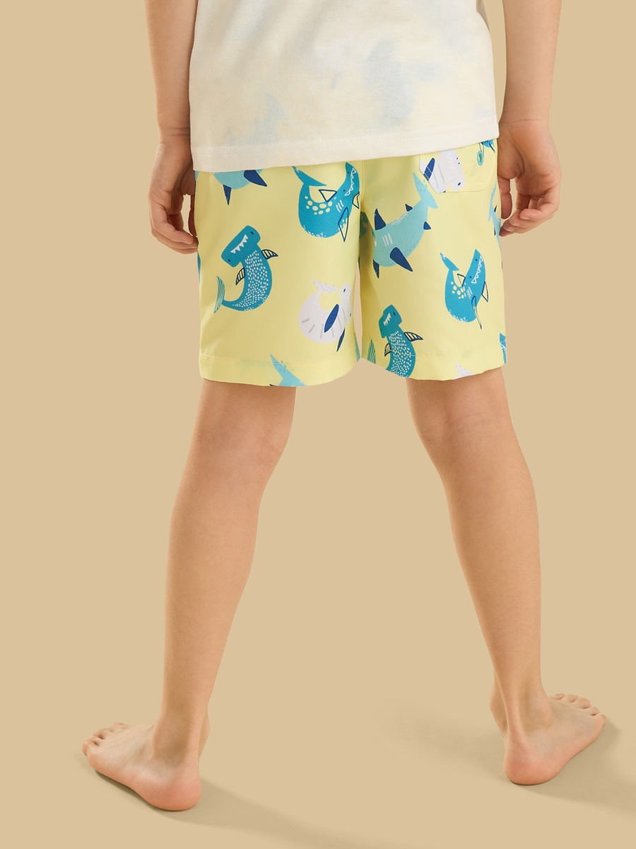 Shark Print Swim Shorts