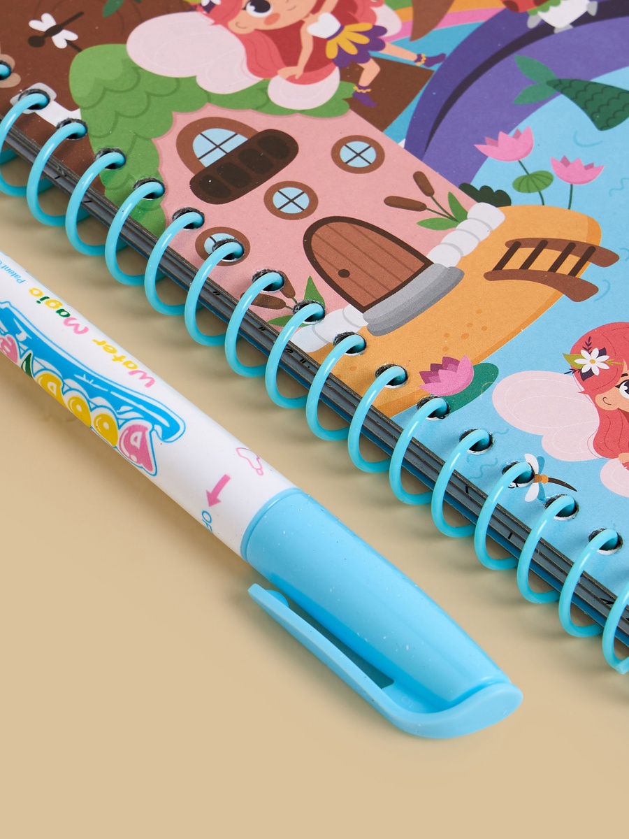 Water Colouring Book and Brush Set