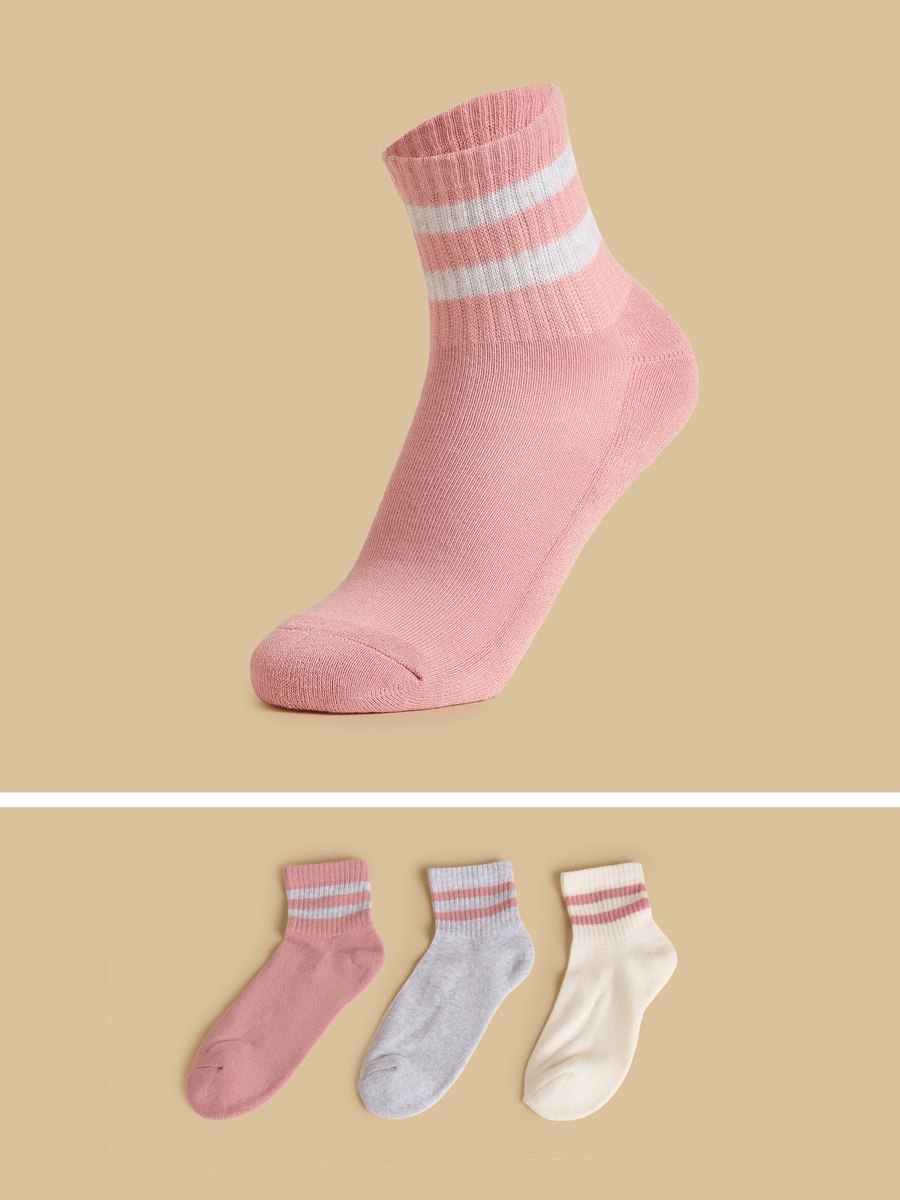Pack of 3 - Half Terry Ankle Length Socks