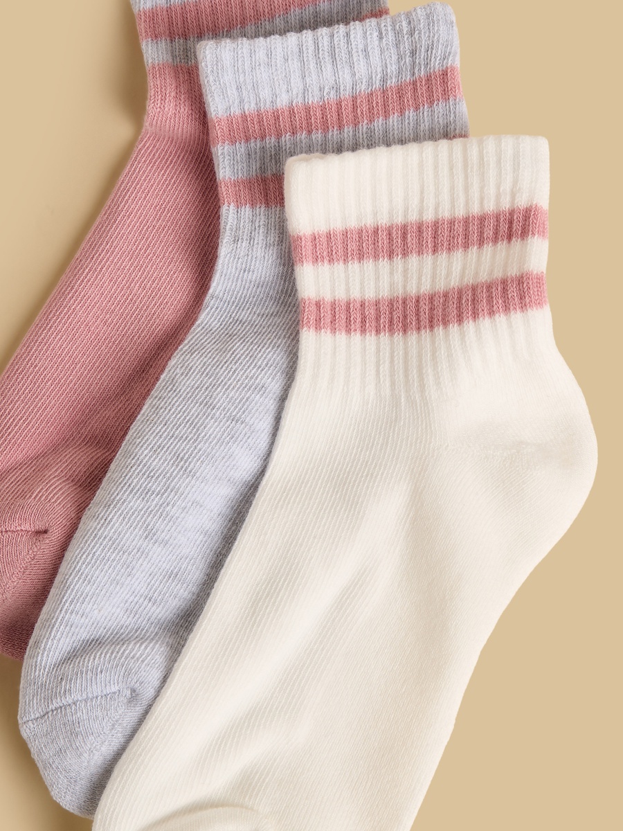 Pack of 3 - Half Terry Ankle Length Socks