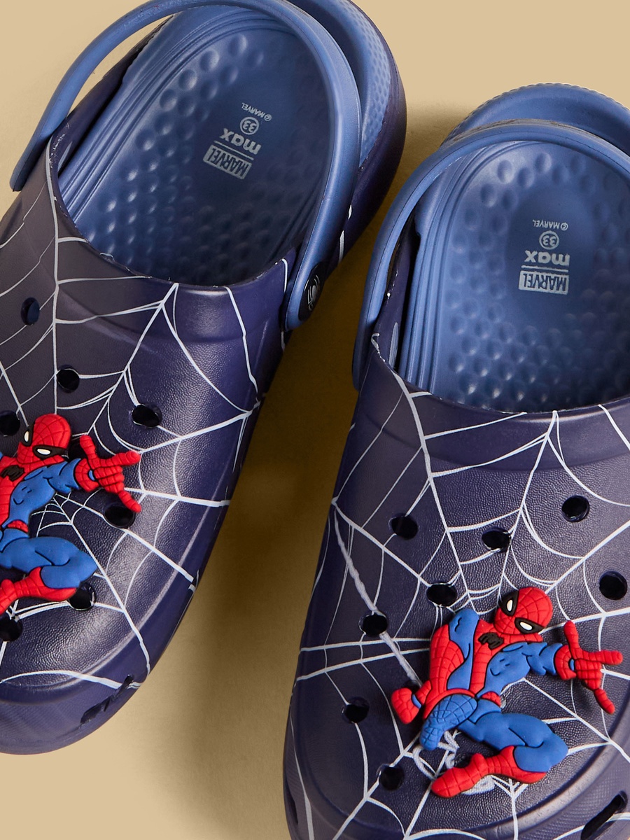 Spider-Man Applique Clogs with Backstrap