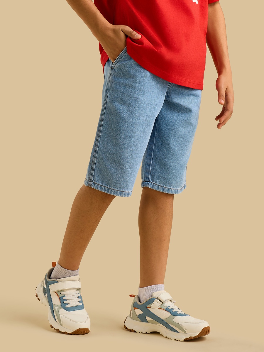 Pull On Denim Shorts