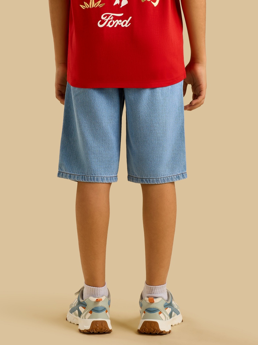 Pull On Denim Shorts