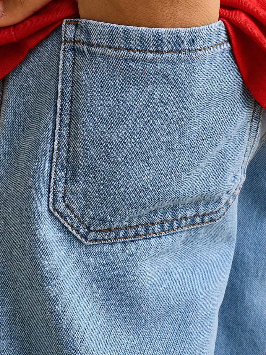 Pull On Denim Shorts