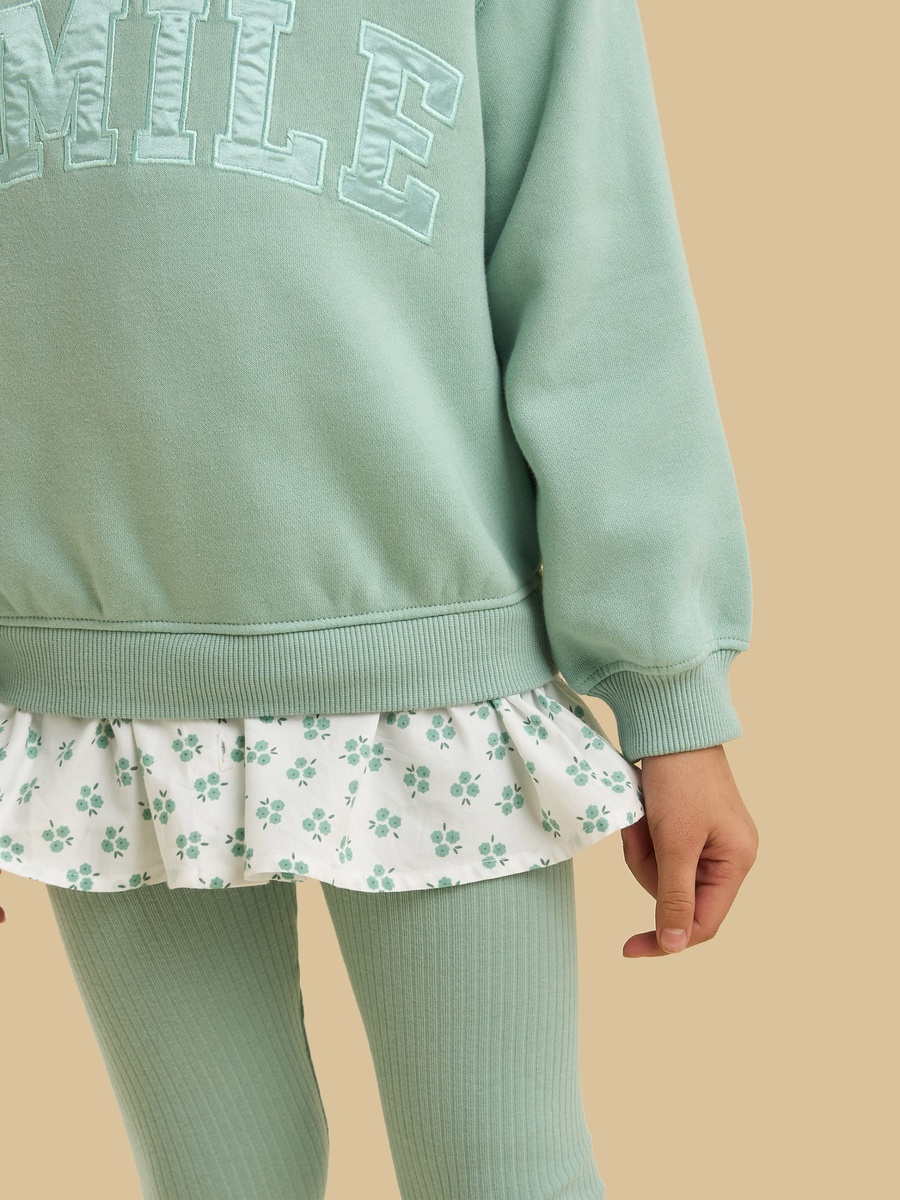 Textured Sweatshirt and Leggings
