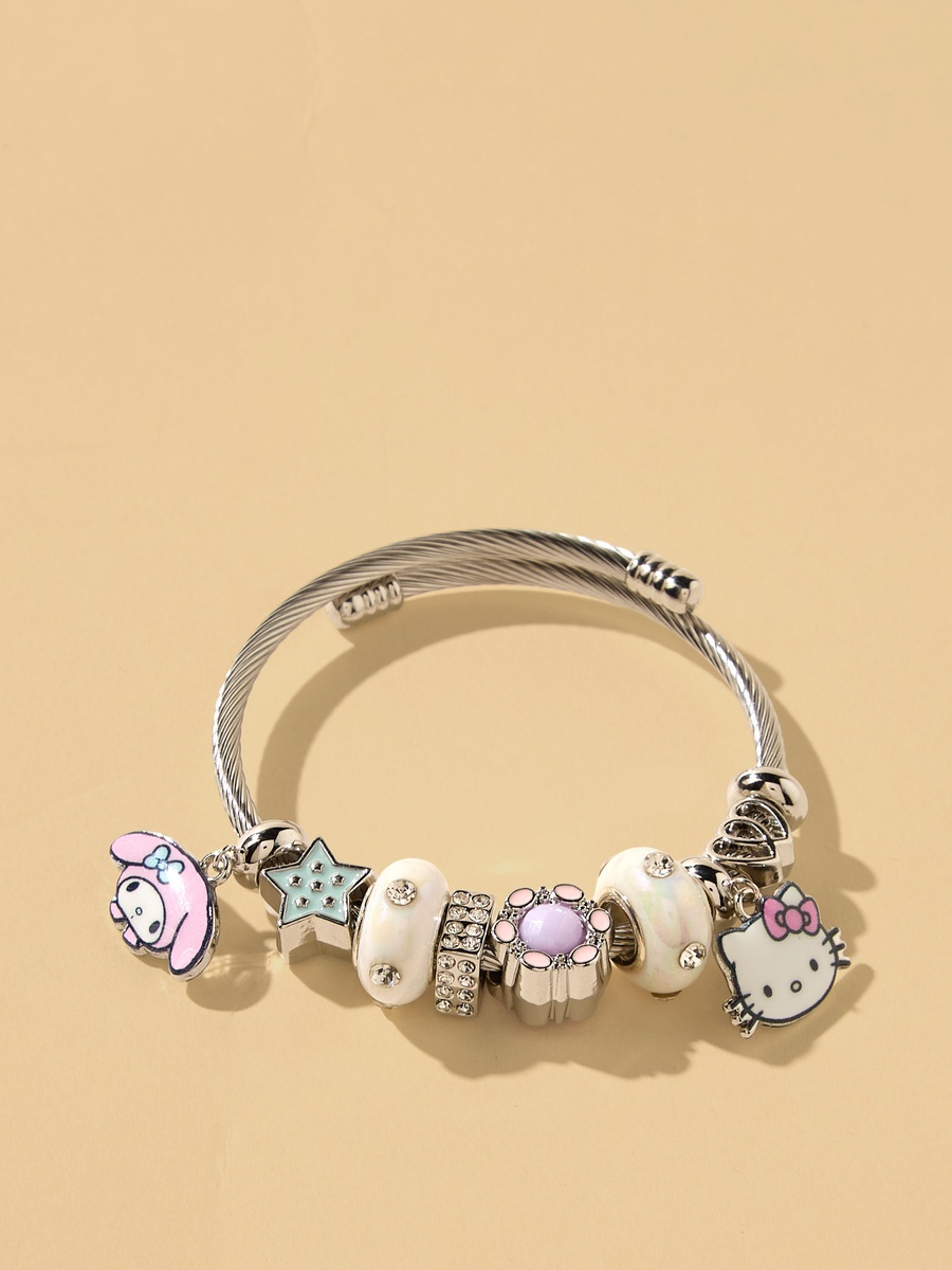 Hello Kitty Charm Bracelet and Earrings Set