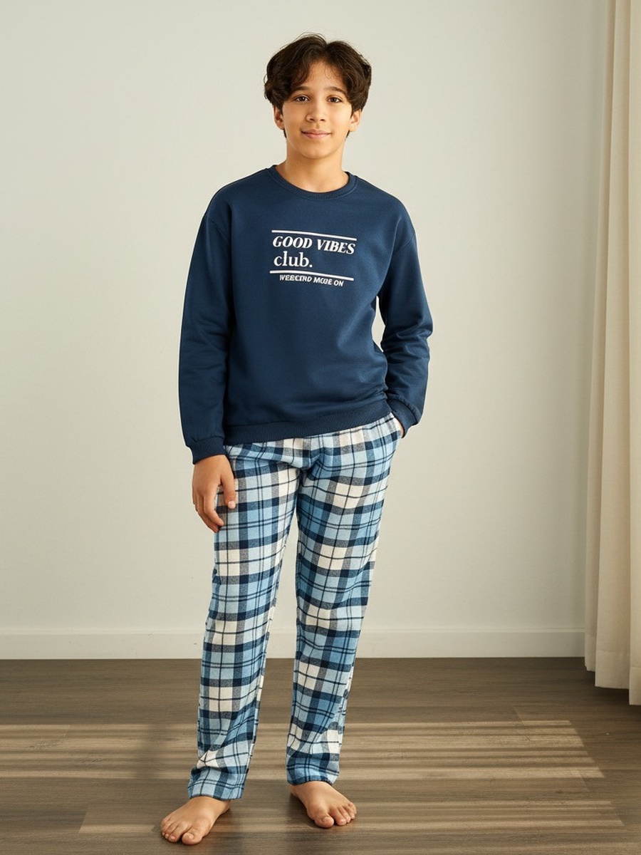 Checked Cotton Pyjama Set
