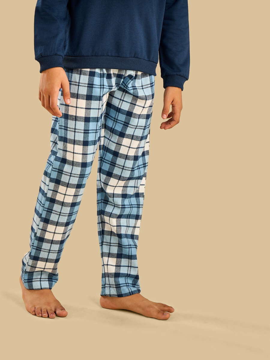 Checked Cotton Pyjama Set