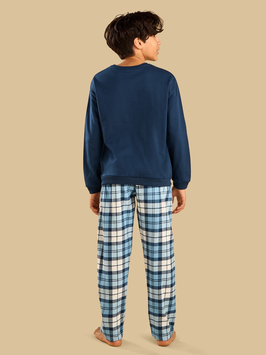 Checked Cotton Pyjama Set