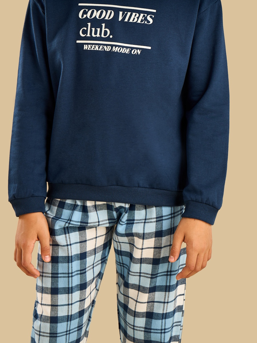 Checked Cotton Pyjama Set