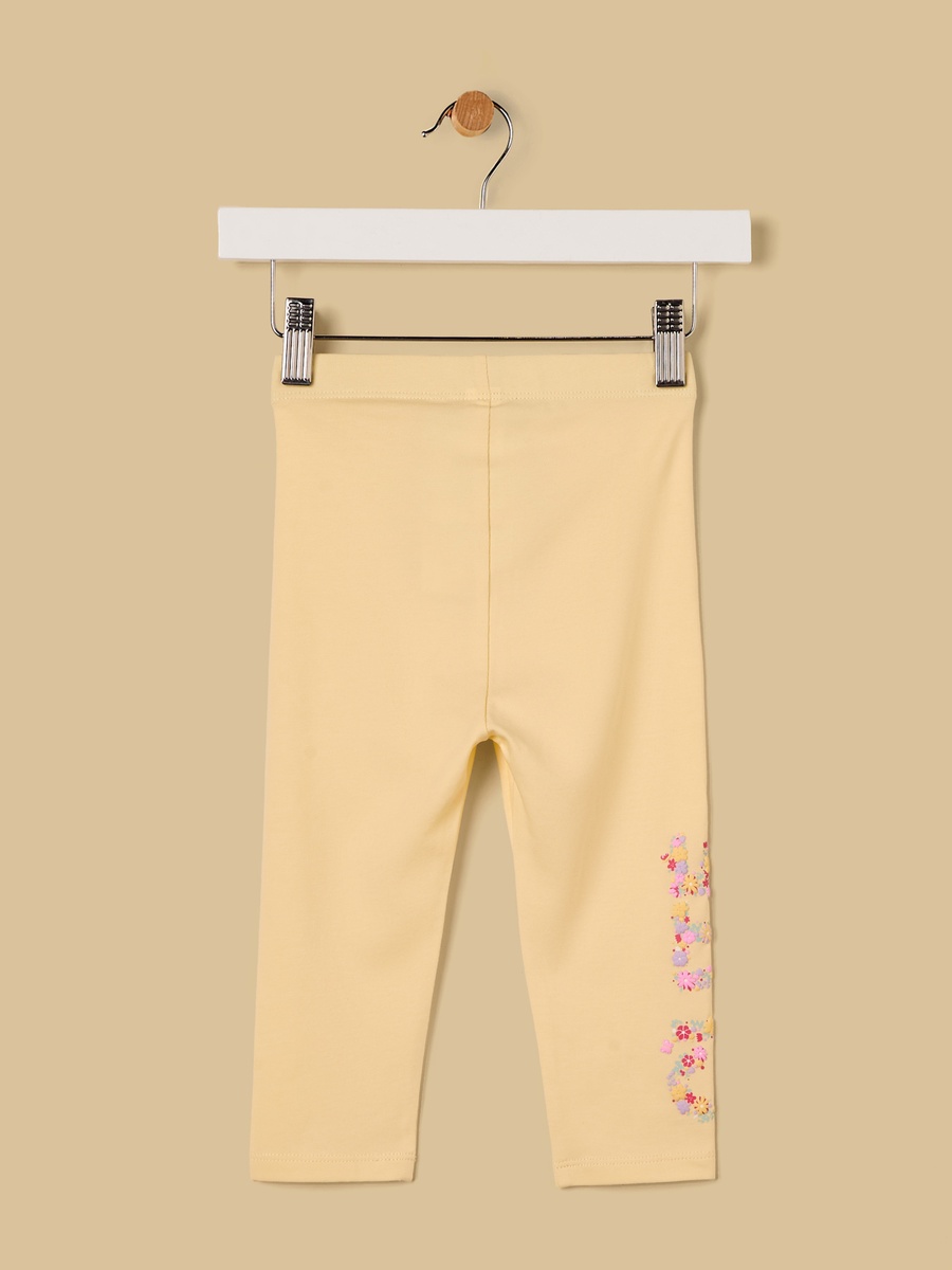 Floral Embroidered Leggings
