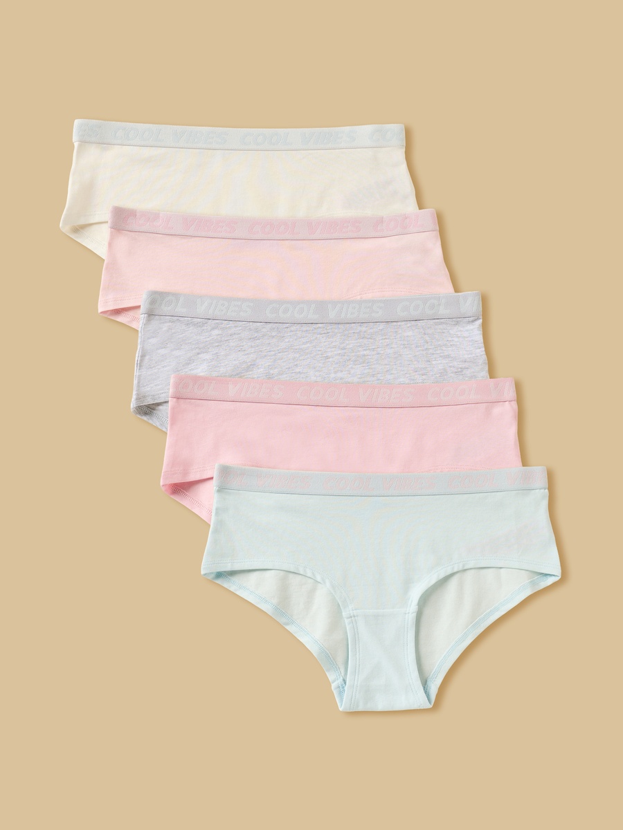 Pack of 5 - Jacquard Elasticated Briefs
