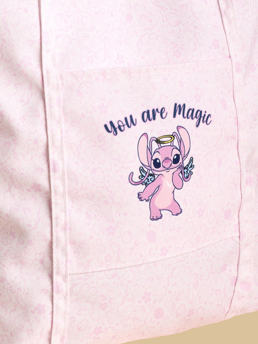 Angel Print Tote Bag with Double Handle