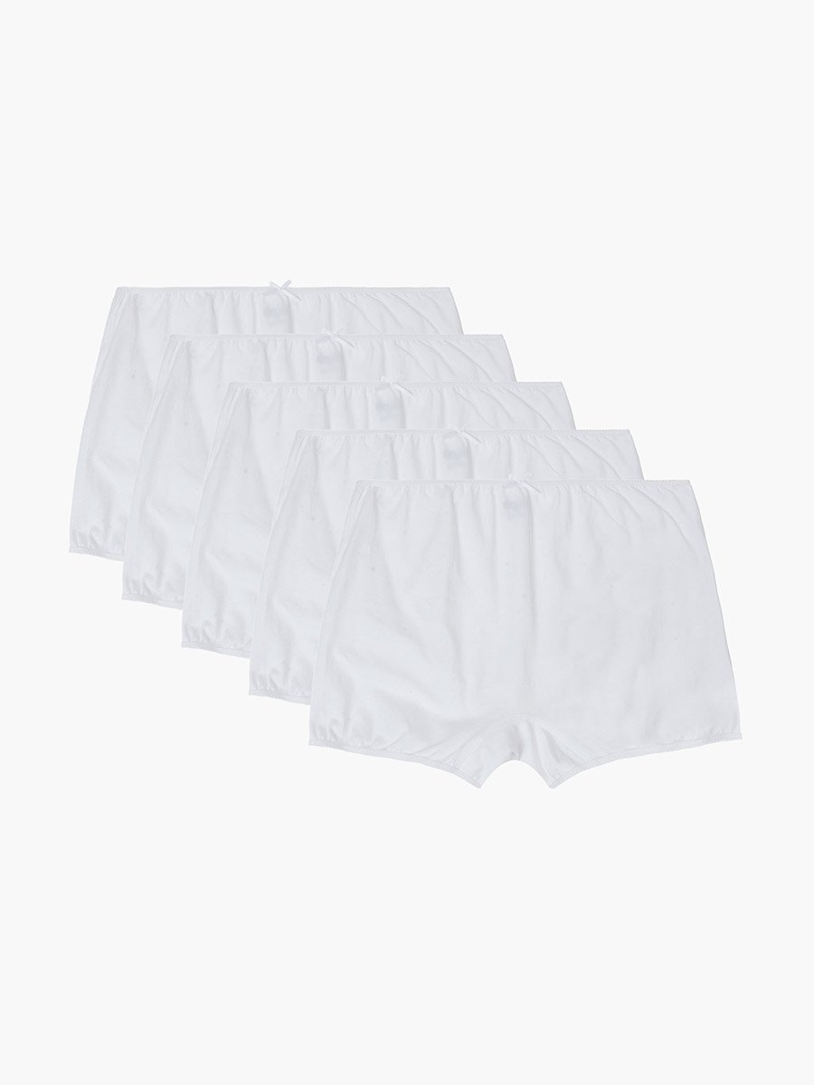Pack of 5 - Girls Boxer Brief with Bow Detail