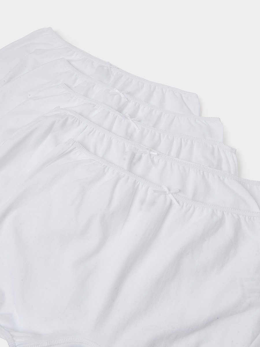 Pack of 5 - Girls Boxer Brief with Bow Detail