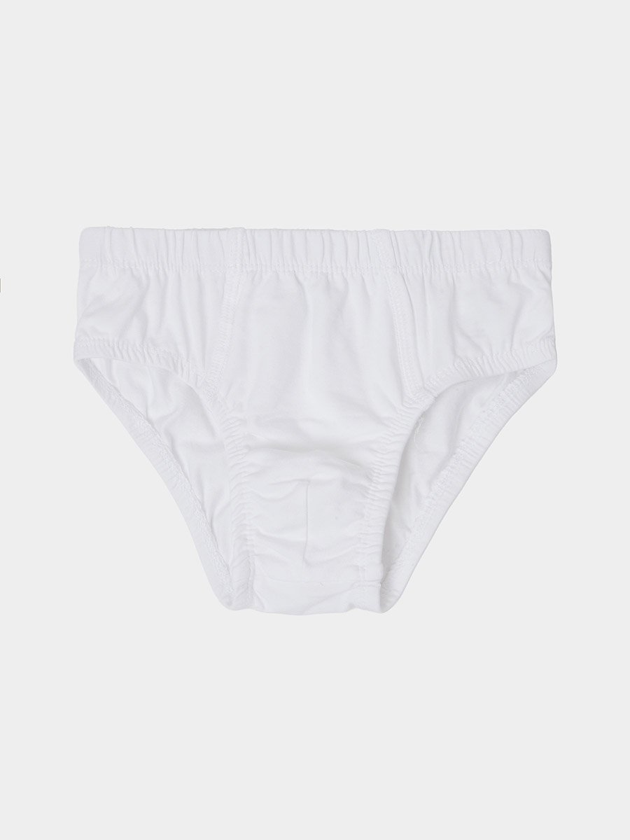 Pack of 5 - Boys Off White Cotton Briefs