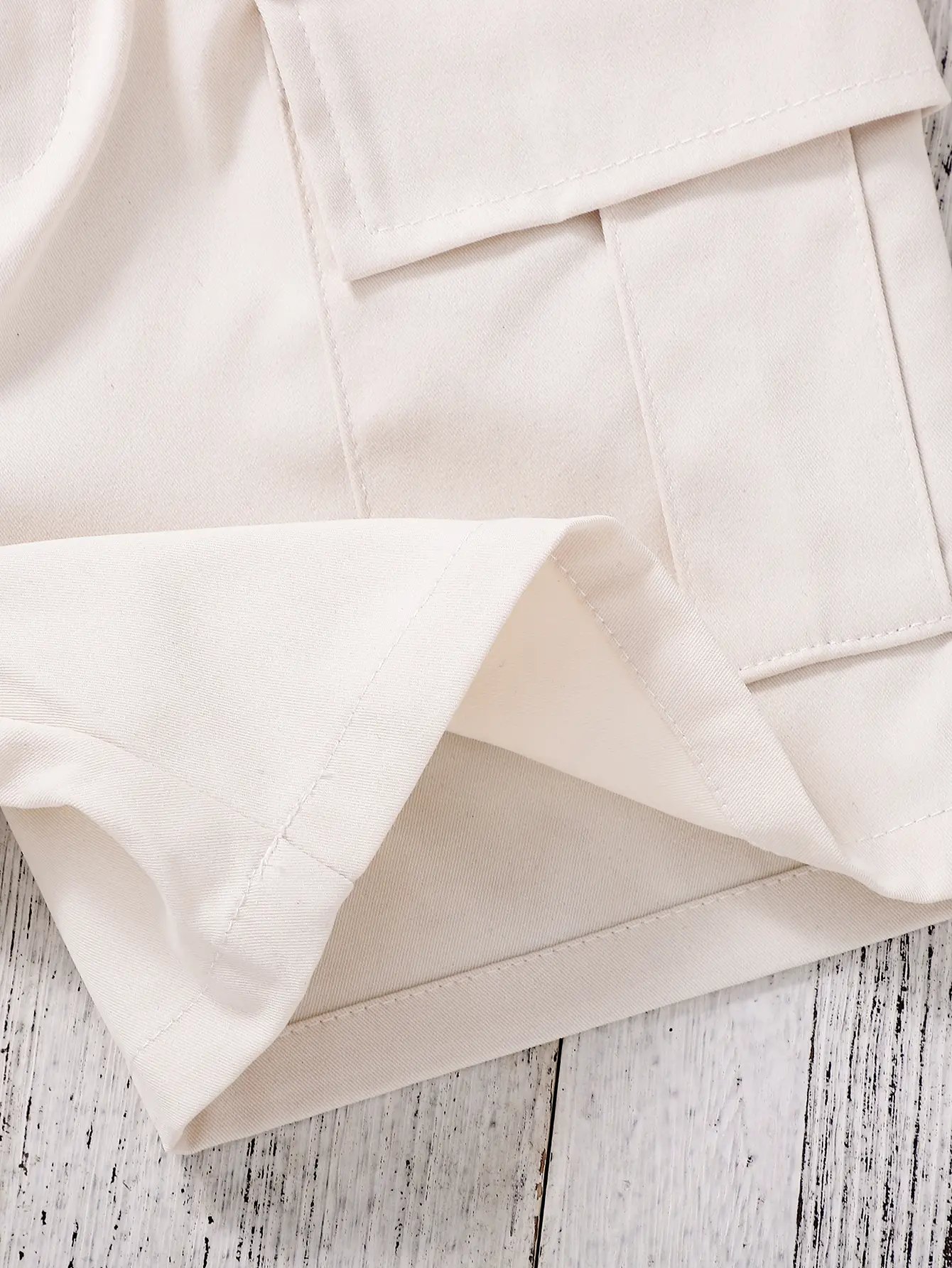 Kids Beige Cargo Shorts
