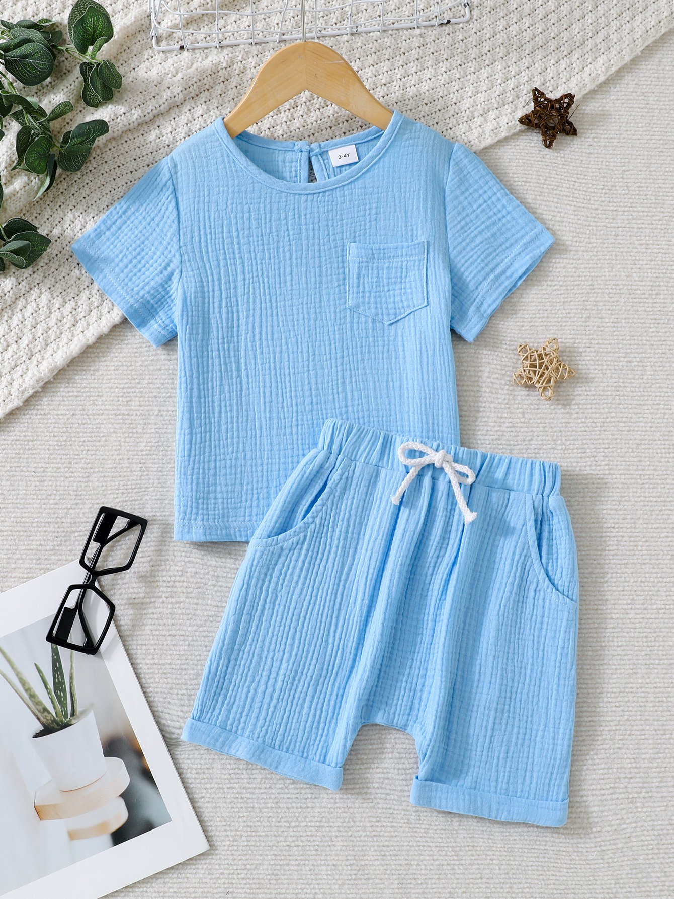 Boys Cotton T-Shirt and Shorts Set