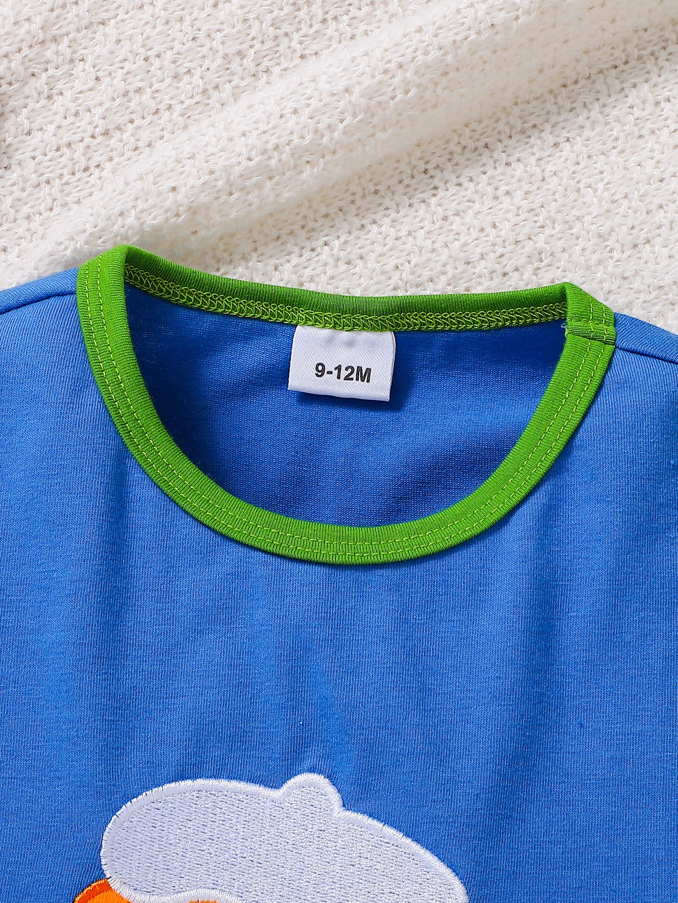 Boys Embroidered Patch T-Shirt and Shorts Set
