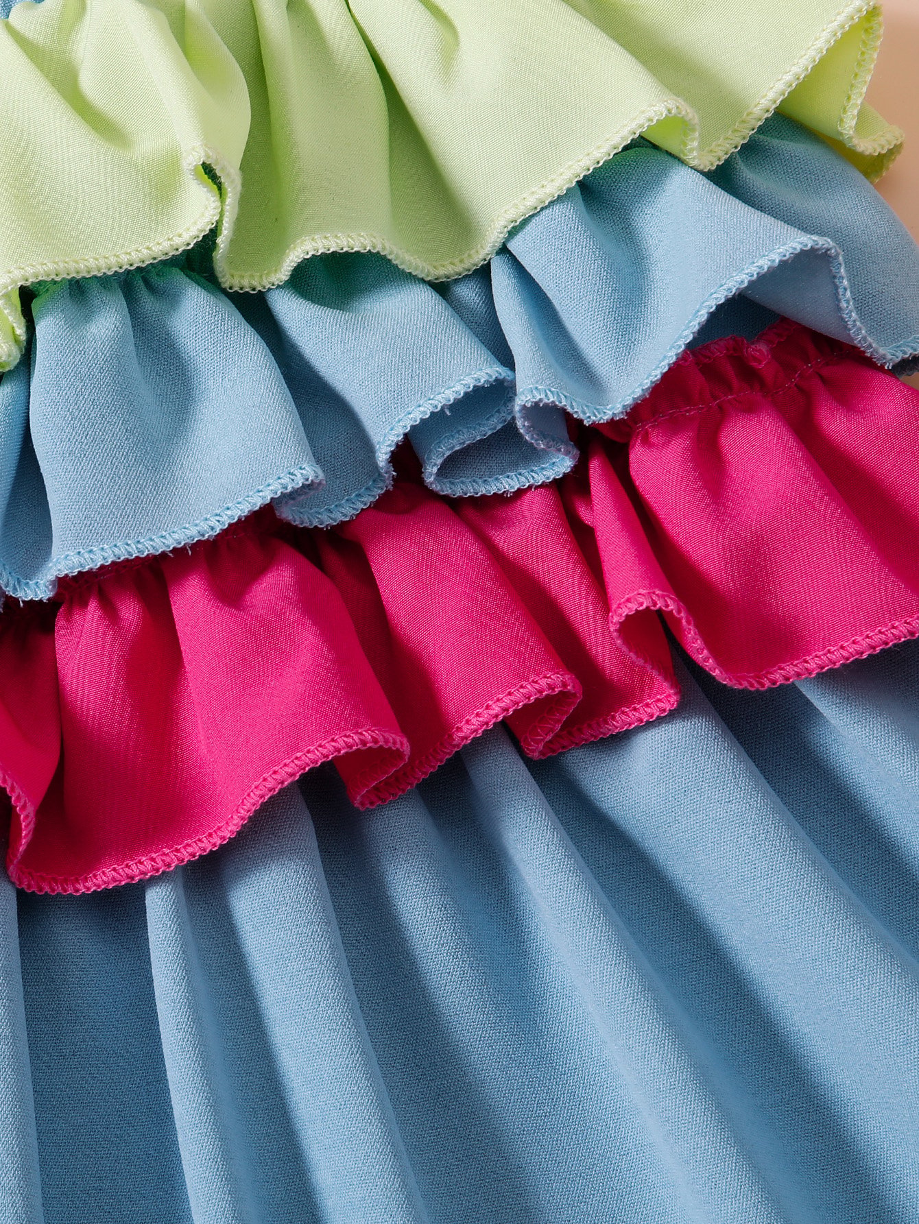 Girls Ruffled A-Line Mini Dress