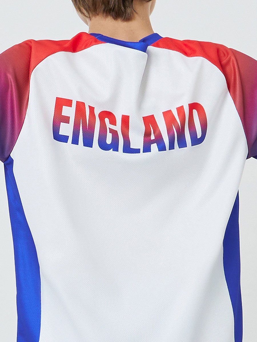 Teens England Print Jersey T-Shirt and Shorts Football Set
