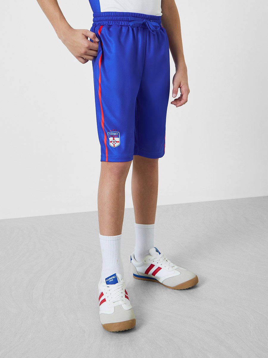 Teens England Print Jersey T-Shirt and Shorts Football Set