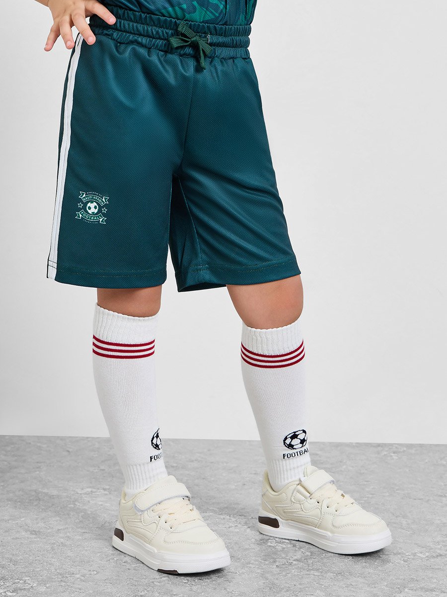 Kids KSA Print Jersey T-Shirt and Shorts Football Set