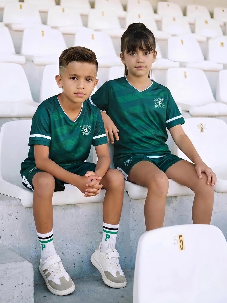 Kids KSA Print Jersey T-Shirt and Shorts Football Set