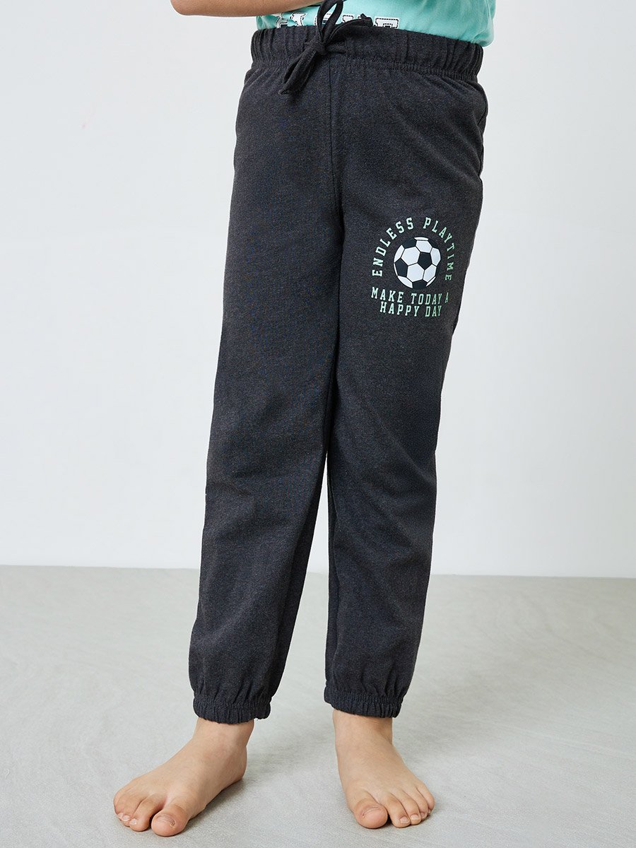 Boys Pack of 3 - Graphic Print Cotton T-Shirt, Shorts and Pyjama Set
