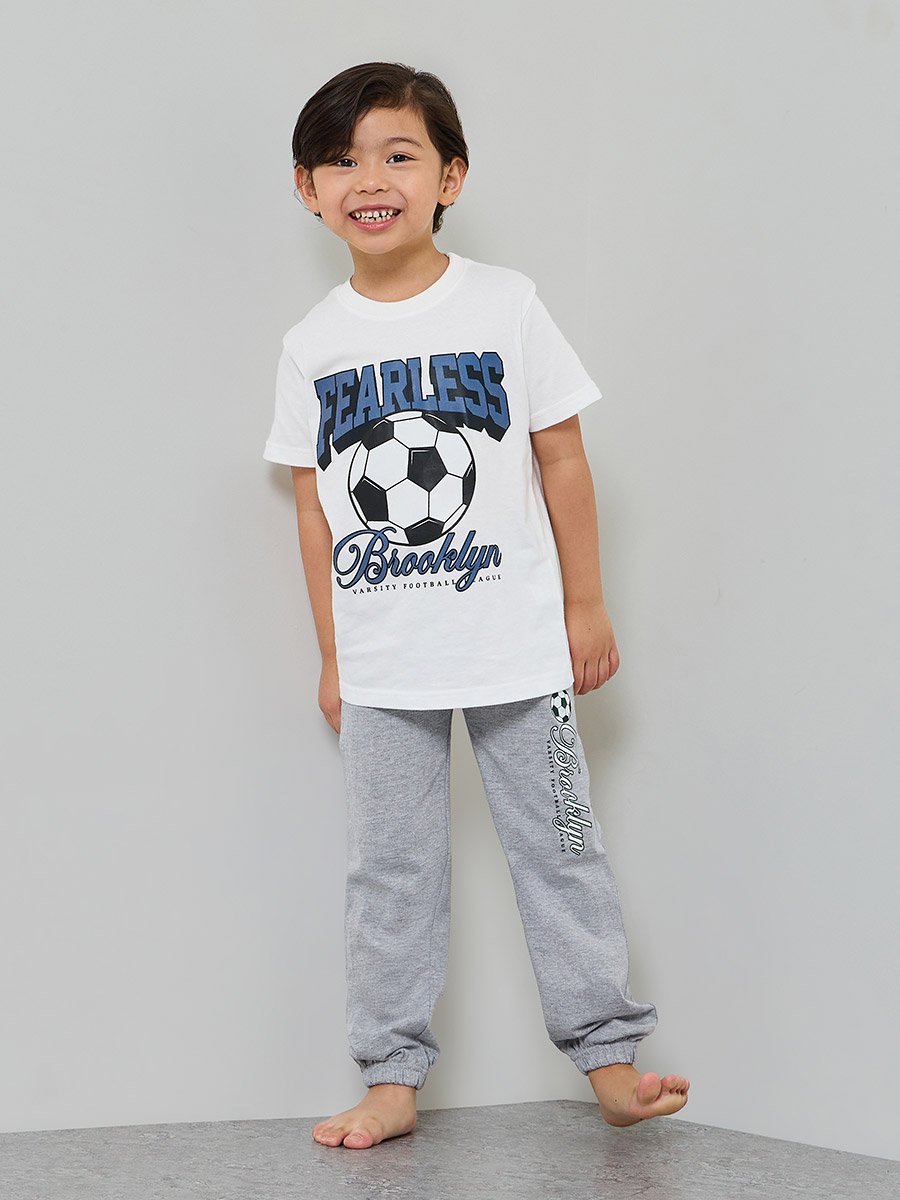 Boys Pack of 3 - Graphic Print Cotton T-Shirt, Shorts and Pyjama Set