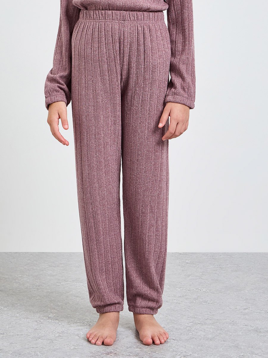 Teen Girls Long Sleeve Top and Cuffed Pyjama Set