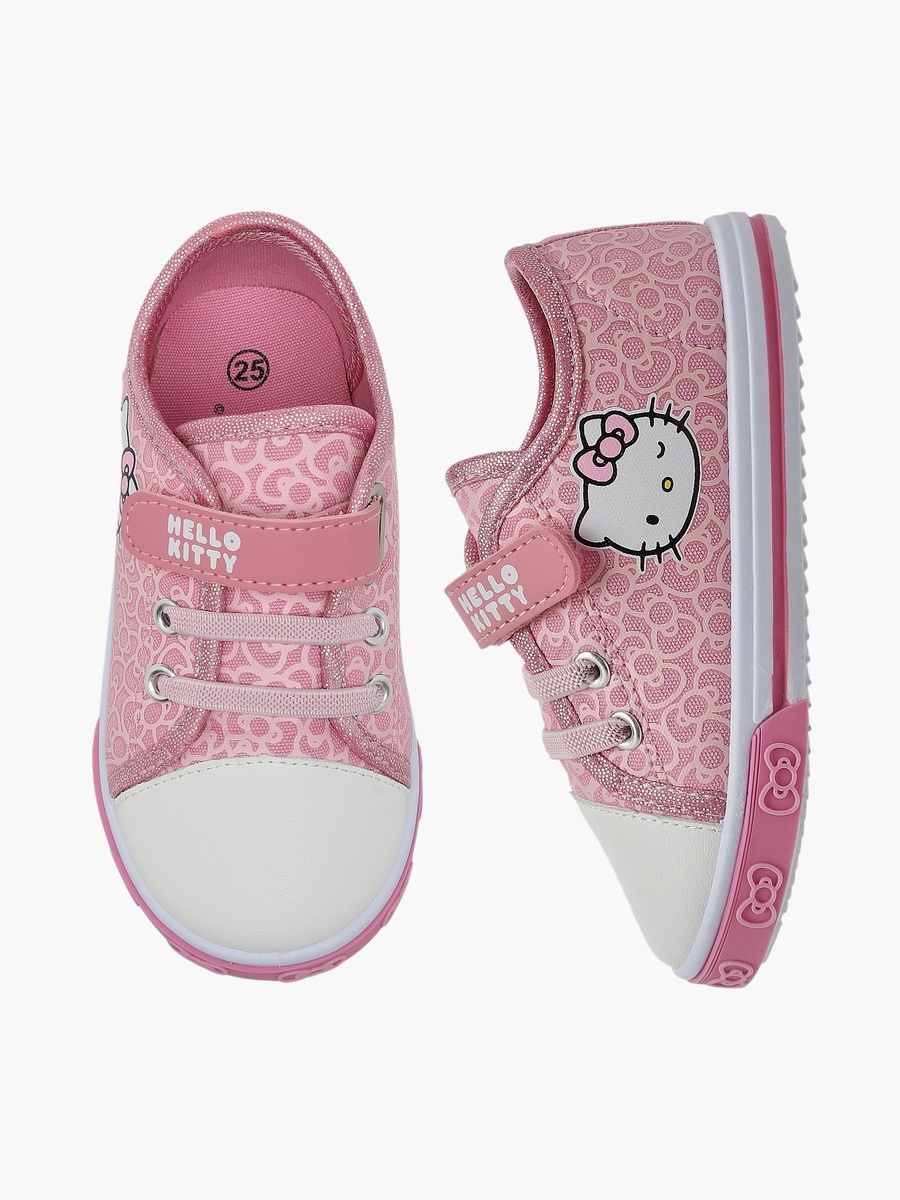 Girls Hook and Loop Ankle Sneakers