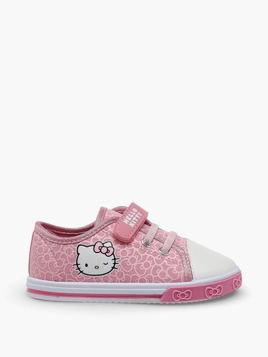 Girls Hook and Loop Ankle Sneakers