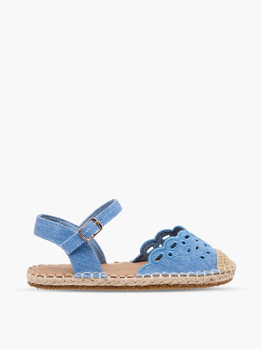 Girls Embroidered Espadrille Sandals