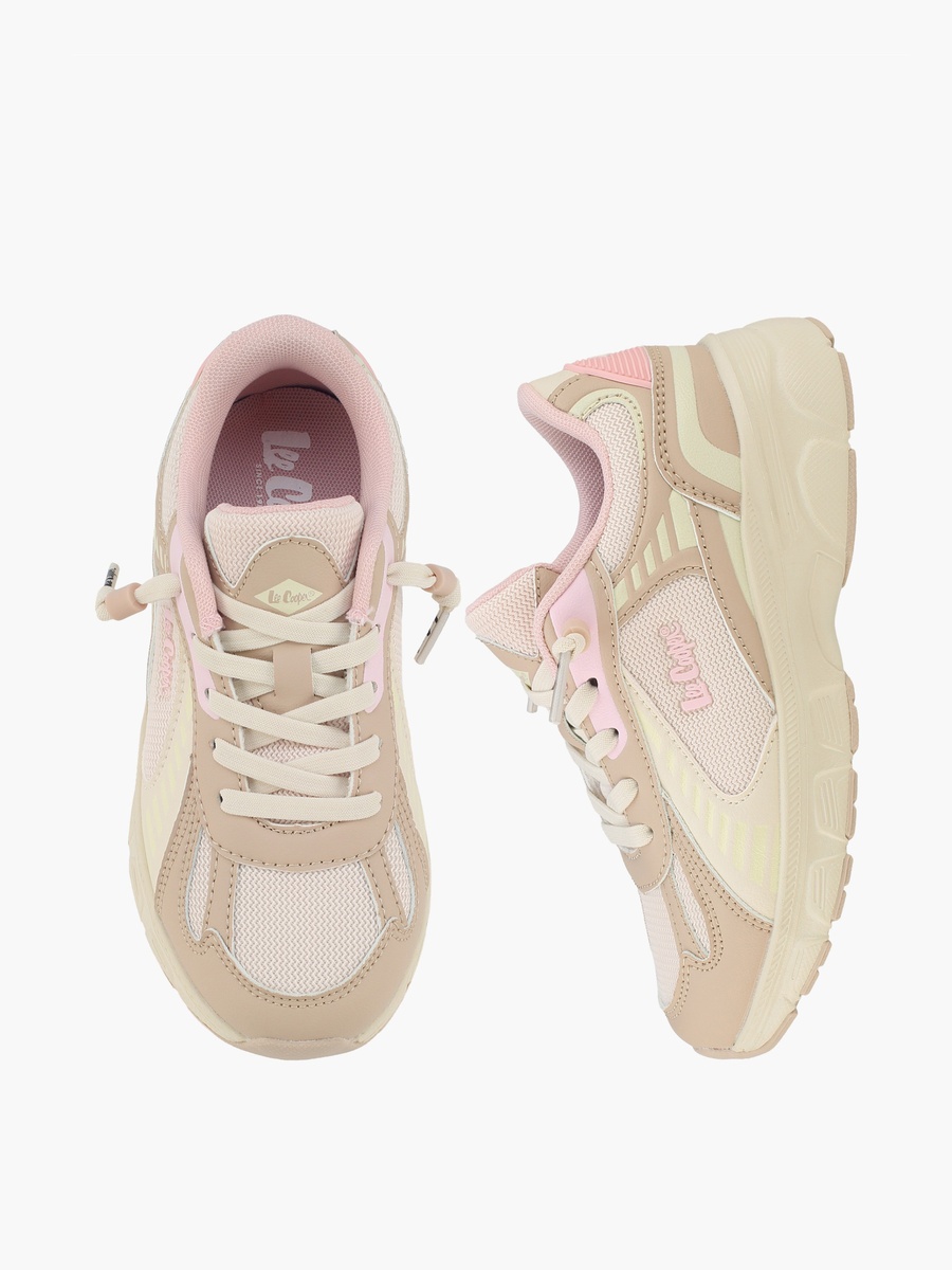 Girls Lace-Up Ankle Sneakers