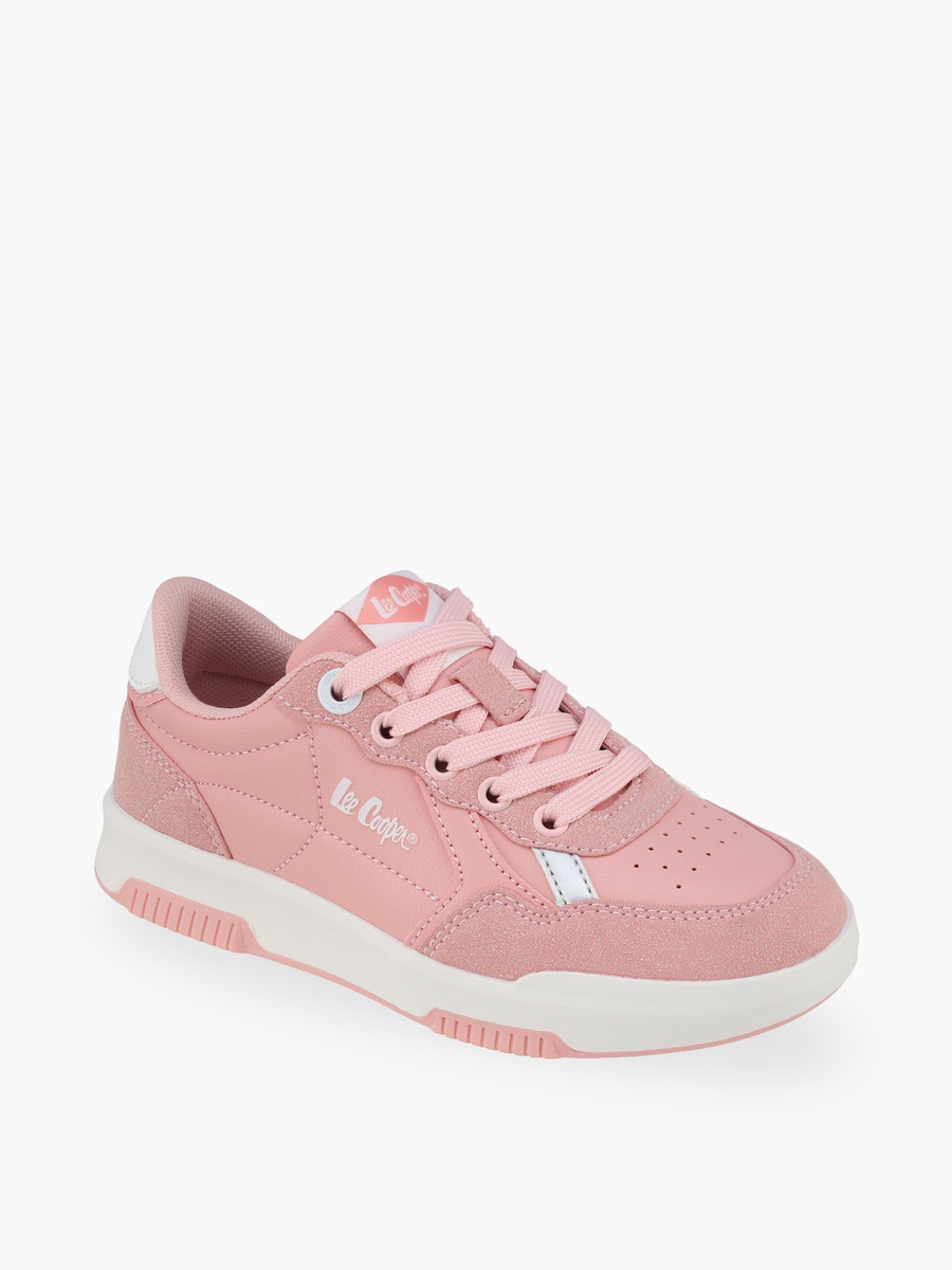 Girls Lace-Up Ankle Sneakers