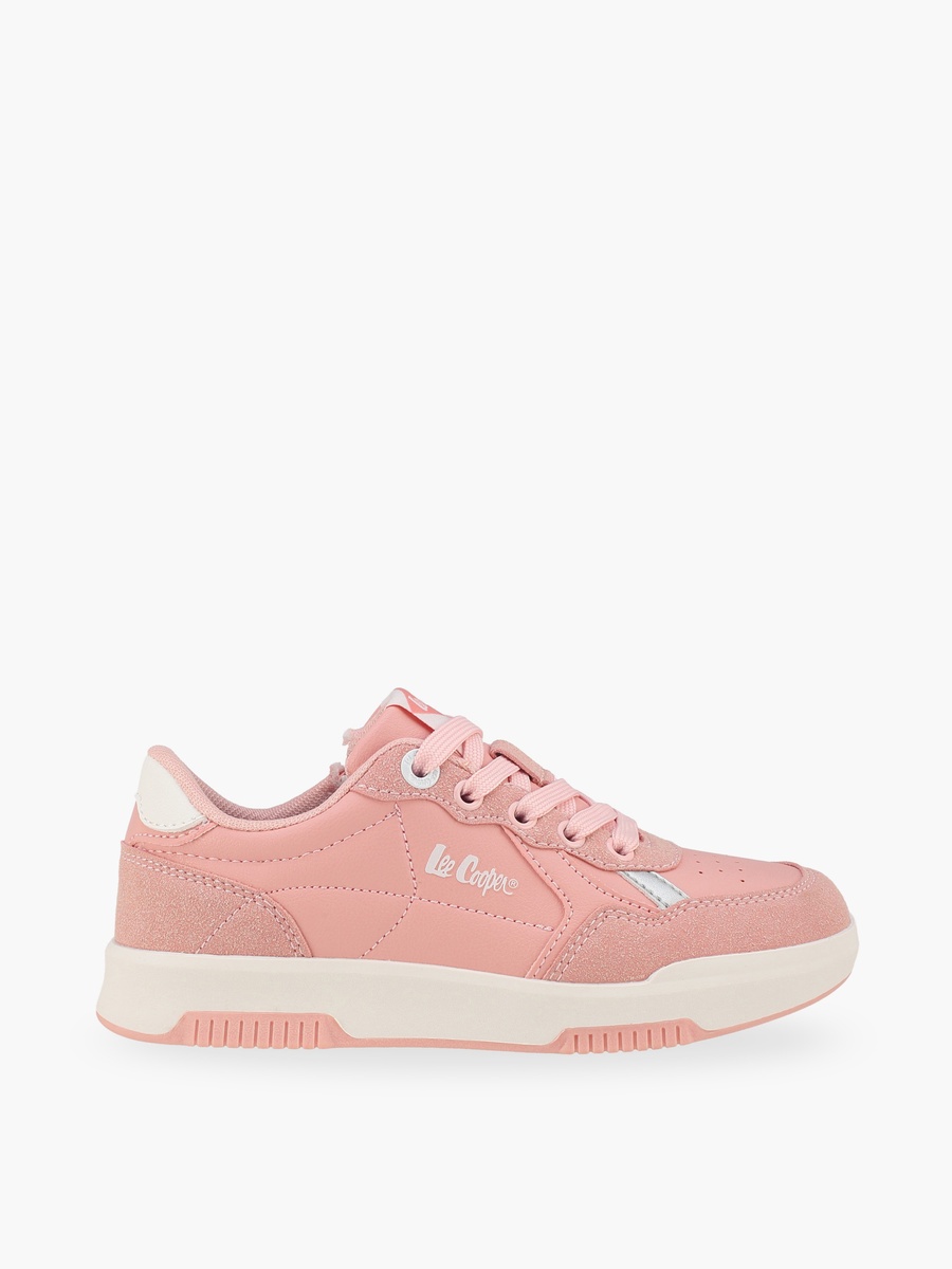 Girls Lace-Up Ankle Sneakers