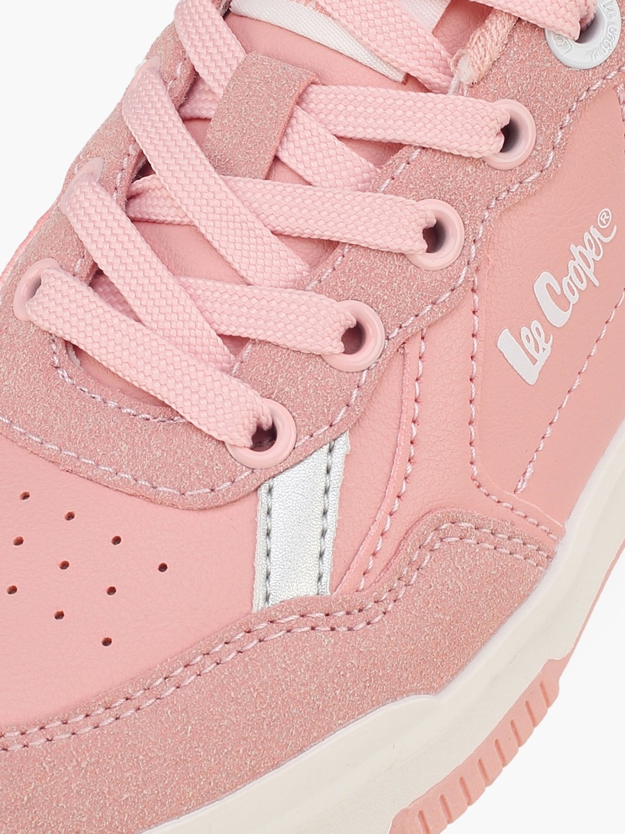 Girls Lace-Up Ankle Sneakers