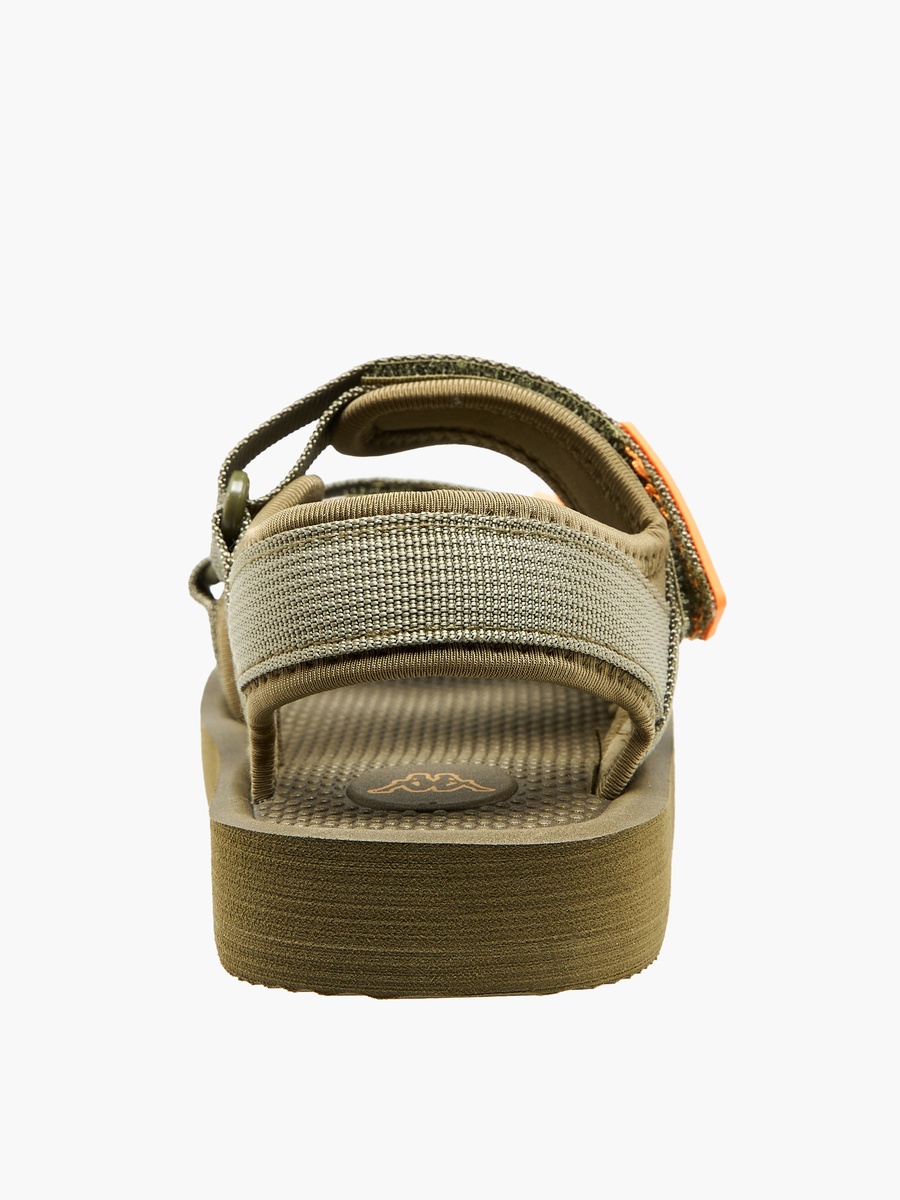 Logo Detail Sandals with Hook and Loop Closure