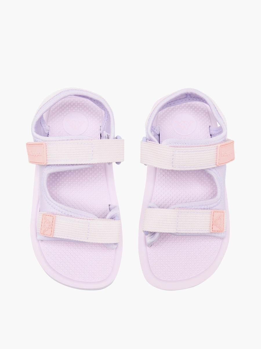 Logo Detail Sandals with Hook and Loop Closure