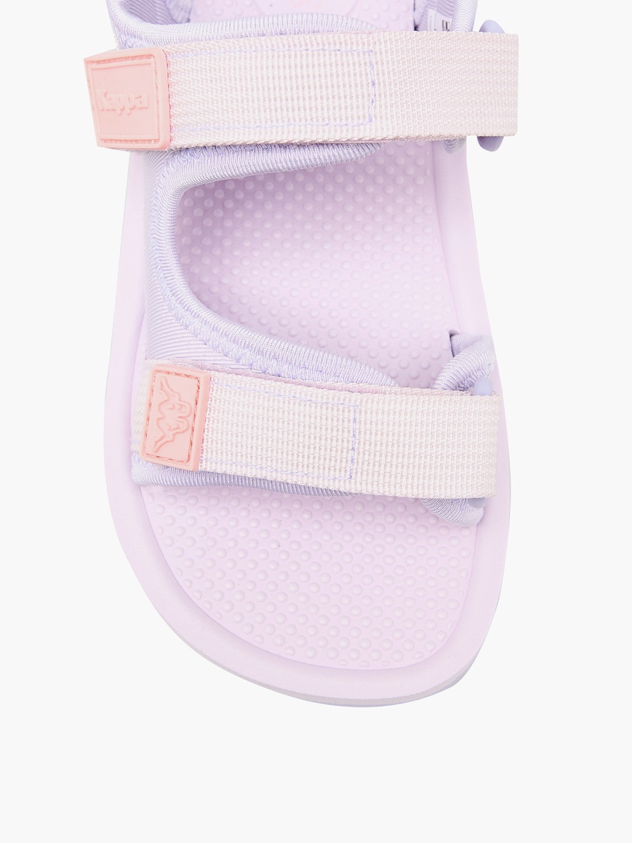 Logo Detail Sandals with Hook and Loop Closure